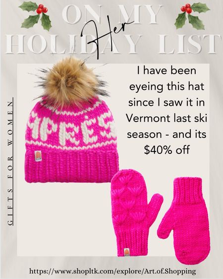I have wanted this hat since I saw it in a luxe shop in Vermont last winter. Now it’s 40% off. Just added pink and black to my cart!  It’s so thick and plush in person.  

#ski #skigear #winterclothes #hat

#LTKfamily #LTKGiftGuide #LTKHoliday