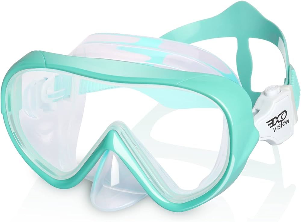 Kids Swim Mask 180° Snorkel Diving Mask, Anti-Fog Child Swim Goggles with Nose Cover No-Leak Swi... | Amazon (US)