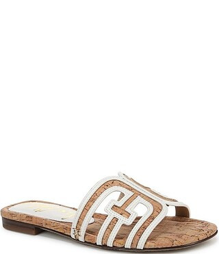 Sam Edelman Bay Multi Cork Double E Logo Slide Sandals | Dillard's | Dillard's