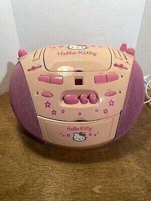 Hello Kitty Stereo CD Cassette Tape Player AM/FM Radio HK26 CD & Radio Work READ  | eBay | eBay UK