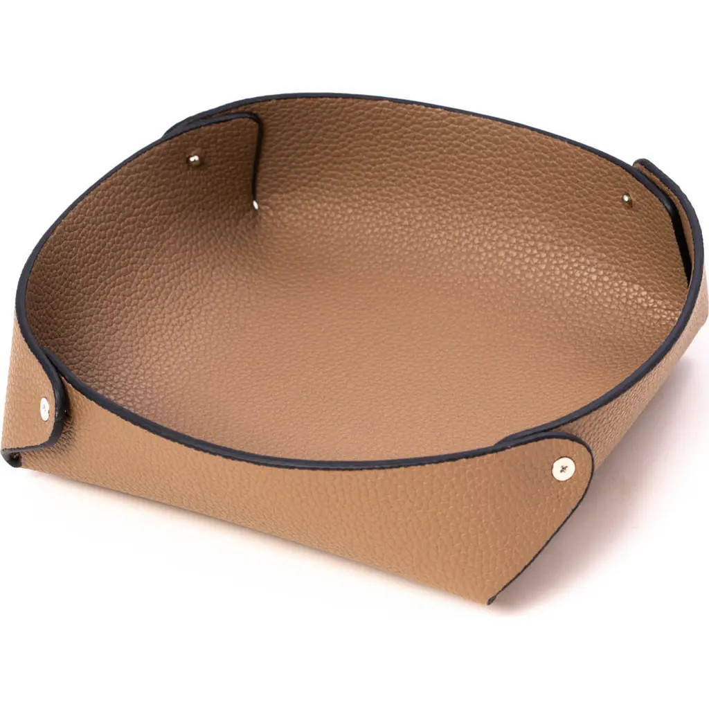 Bey-Berk Catchall Leather Valet Tray in Taupe at Nordstrom | Nordstrom