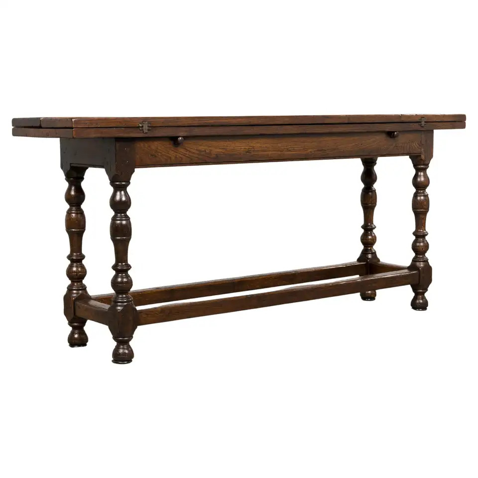 Early 19th Century French Alpine Oak Folding Table | 1stDibs