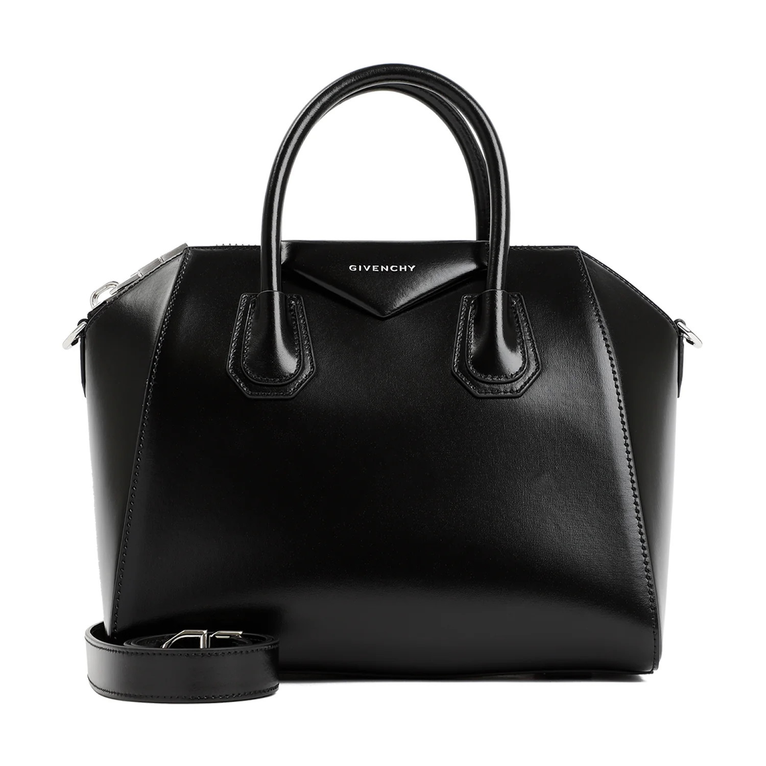 Women's Givenchy Calf Leather Antigona Small Bag Handbag in Black | Size UNICA | BB50TPB1R0 | LOZURI
