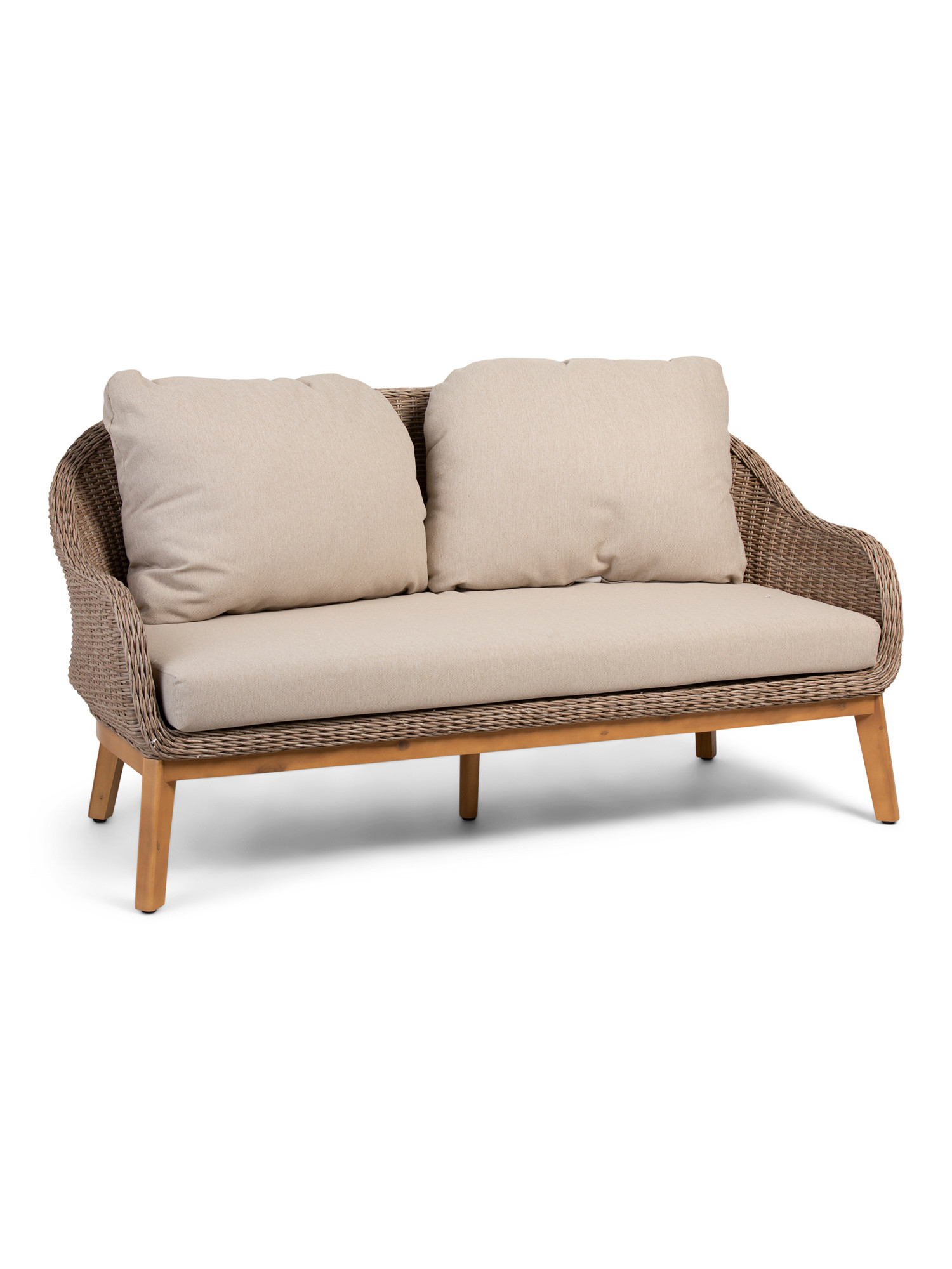 65.75x34.25 Outdoor Wicker Loveseat | TJ Maxx