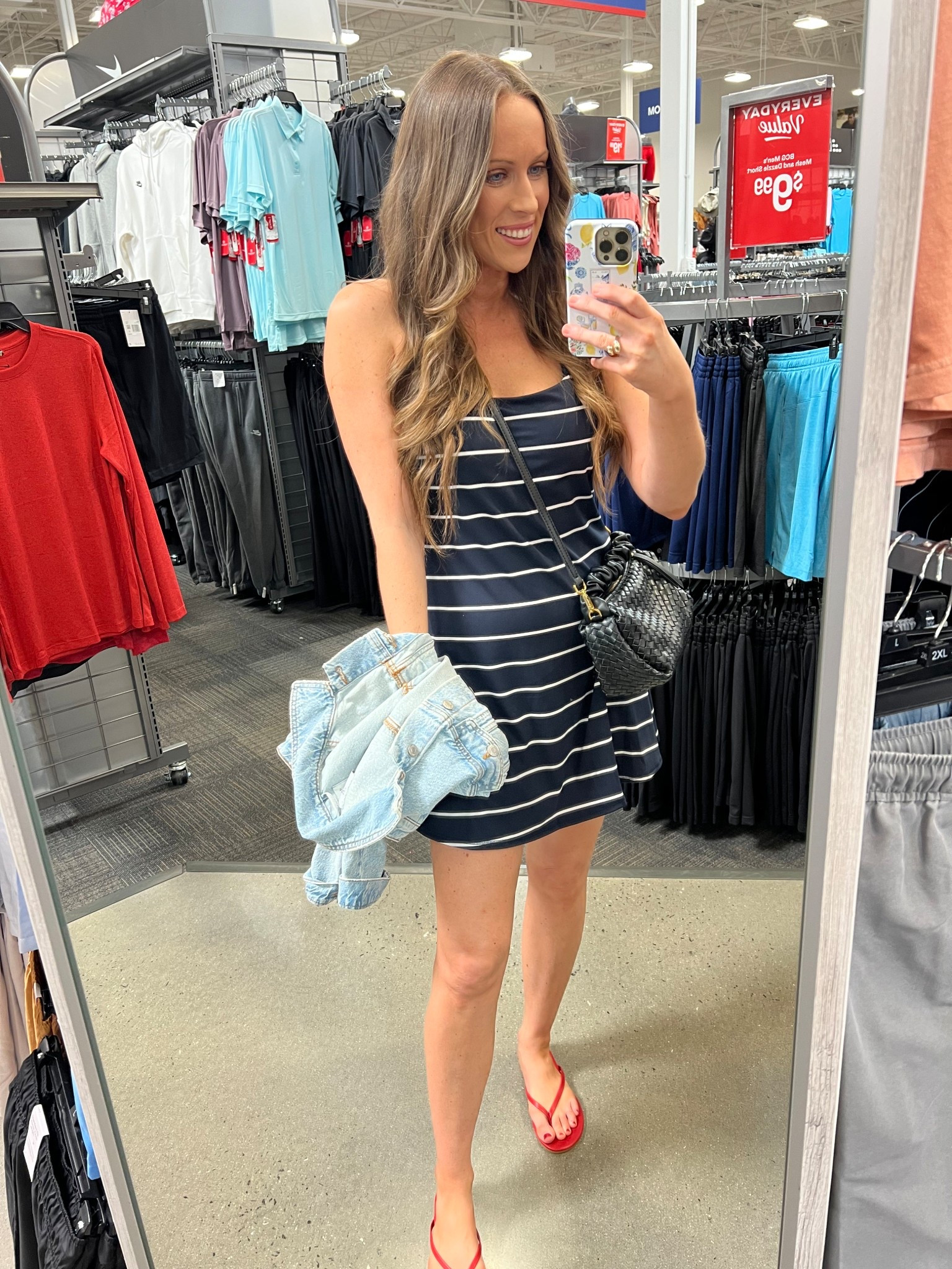 Weekend OOTD 💙🤍

Marshalls, Amazon fashion, striped navy dress,  black purse, denim jacket, red flip flops, Walmart fashion 

#LTKFindsUnder50 #LTKStyleTip #LTKTravel