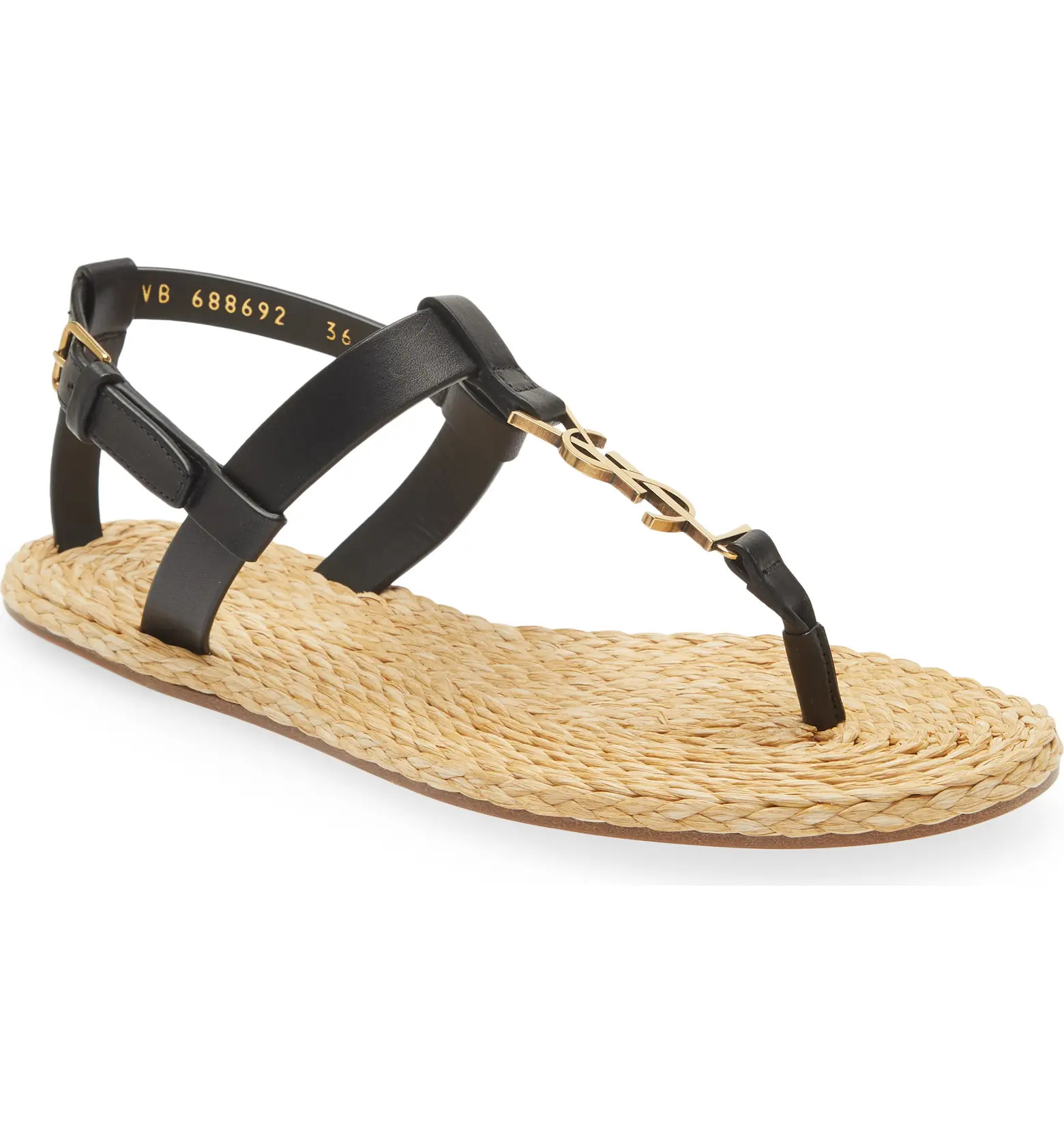Cassandra Monogram Thong Sandal | Nordstrom
