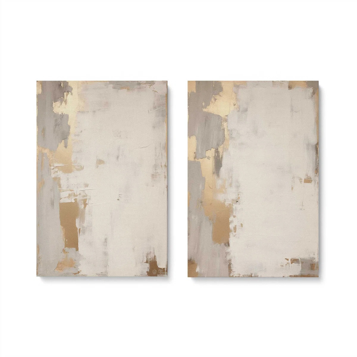Golden Haze Set of 2 Canvas Prints in a Frame, (Set of 2) | Wayfair North America