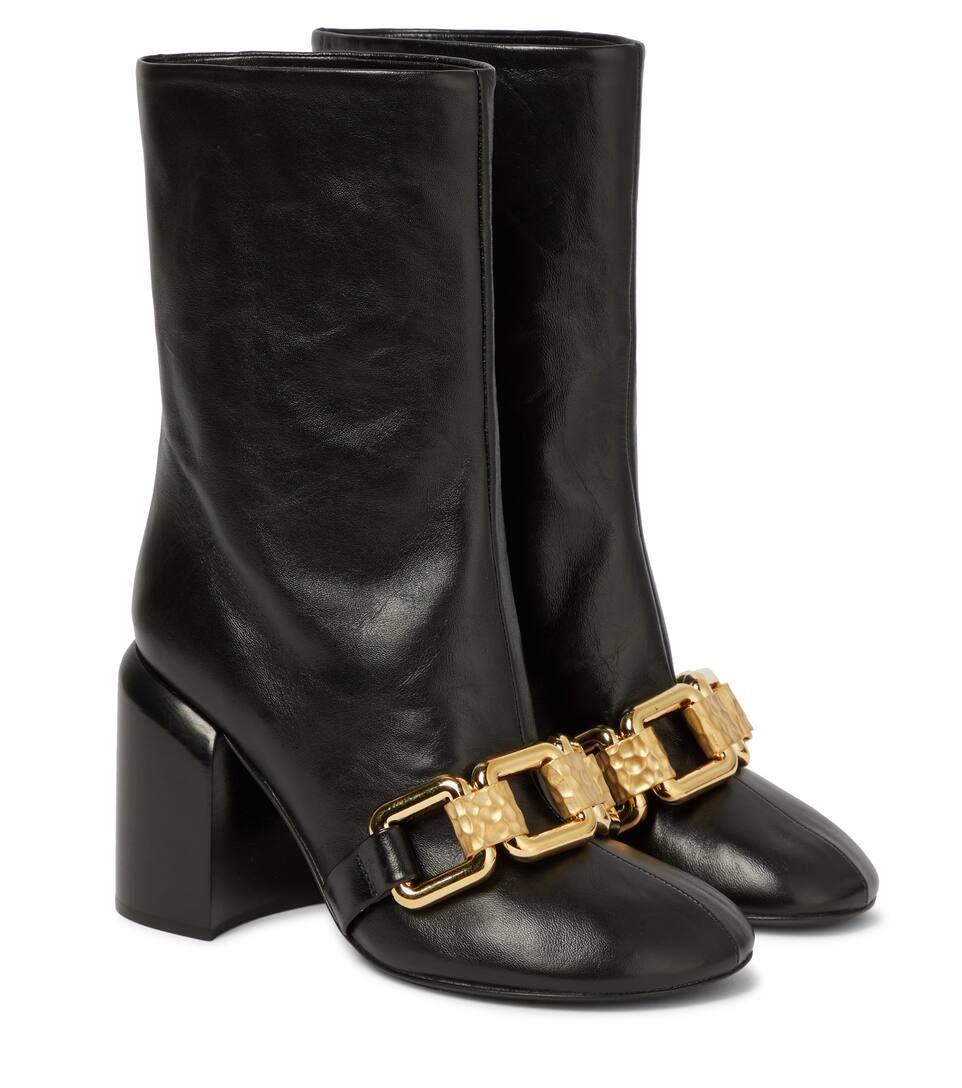 Embellished leather ankle boots | Mytheresa (UK)