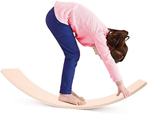 MONT PLEASANT Wooden Wobble Balance Board Toddler Kids Yoga Board Curvy Board Wooden Rocker Board... | Amazon (US)