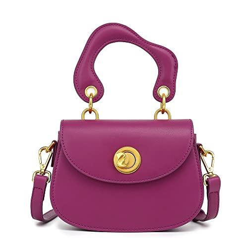 Scarleton Crossbody Bags for Women, Purses for Women, Satchel Shoulder Bag, Lightweight Gold Chain Crossbody Bag Purse, H210616B - Dark Purple | Amazon (US)