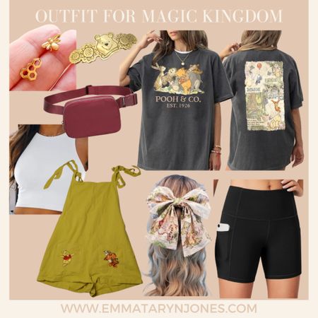 Outfit idea for magic kingdom 
Winnie the Pooh 
Walt Disney world outfit idea 

#LTKFindsUnder100 #LTKTravel #LTKMidsize