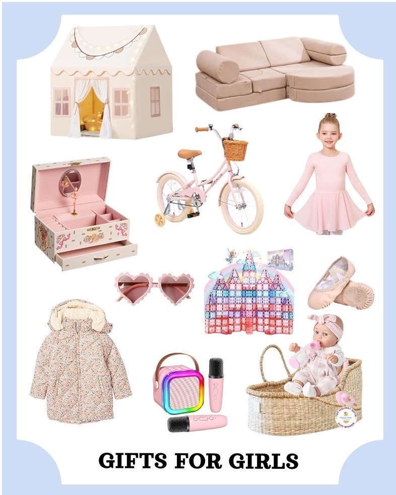 Gift guide for girls! Christmas gift ideas for kids— perfect for girls ages 3-12! Lots on sale for Black Friday!! 

Amazon Black Friday sales, cyber week deals, little girl dance outfit, jewelry case, ballet shoes, karaoke set, cute bike & nugget set 

#LTKKids #LTKCyberWeek #LTKGiftGuide