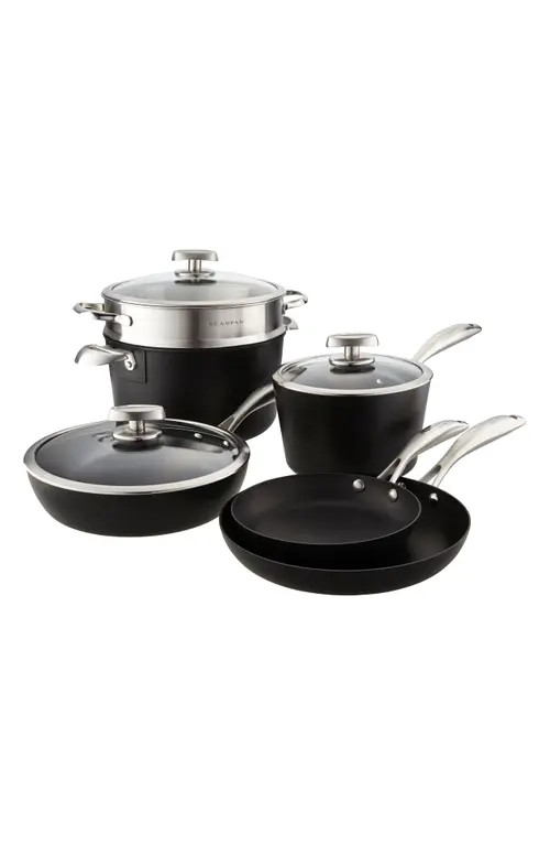 Scanpan Pro IQ 9-Piece Aluminum Nonstick Cookware Set in Silver at Nordstrom | Nordstrom