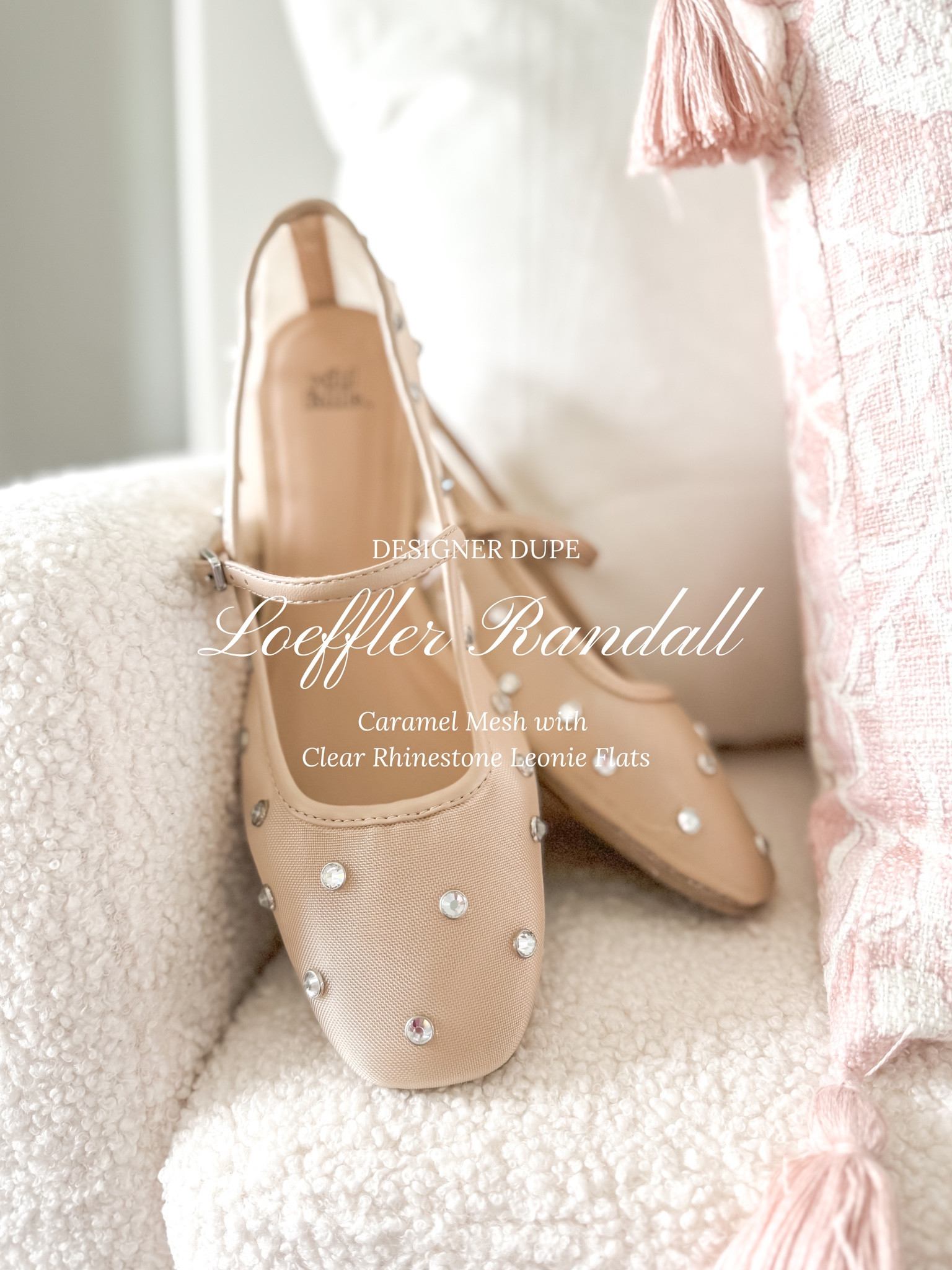 𝒟𝑒𝓈𝒾𝑔𝓃𝑒𝓇 𝒟𝓊𝓅𝑒 • Can’t believe my eyes with these Loeffler Randall *𝐿𝑜𝑜𝓀 𝒻𝑜𝓇 𝐿𝑒𝓈𝓈* ballet flats! 🩰

They’re so comfortable and have memory foam, perfect for a long day at the office!

Linking both save + splurge options! 🫶🏼

Designer Reference • Caramel Mesh with Clear Rhinestone Leonie Flats 

#LTKshoecrush #LTKworkwear #LTKstyletip