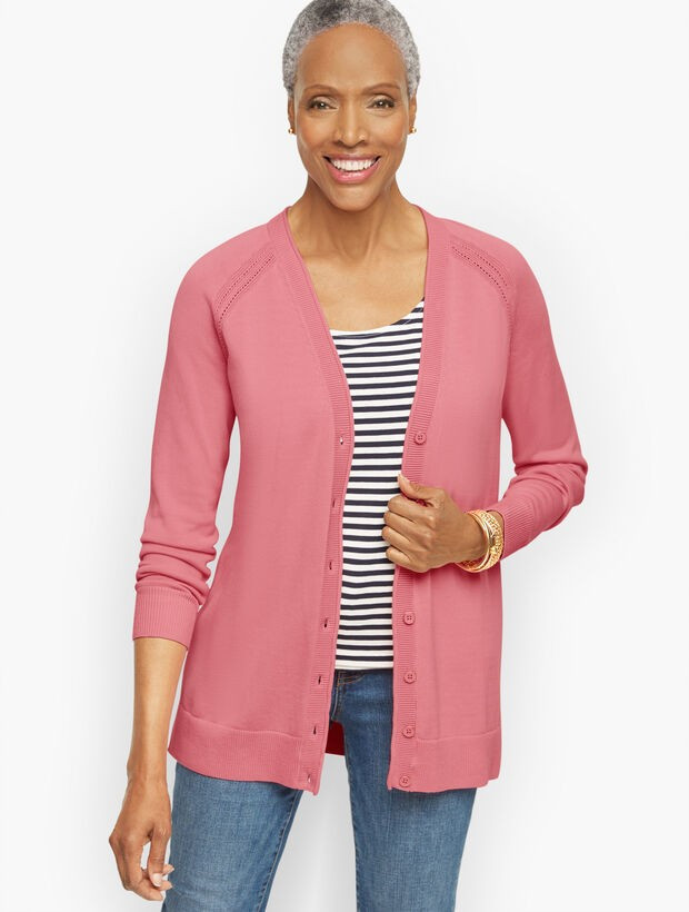 Girlfriend Cardigan - Pointelle | Talbots