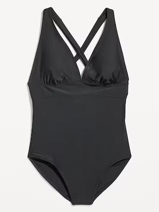 Tie-Back One-Piece Swimsuit | Old Navy (US)