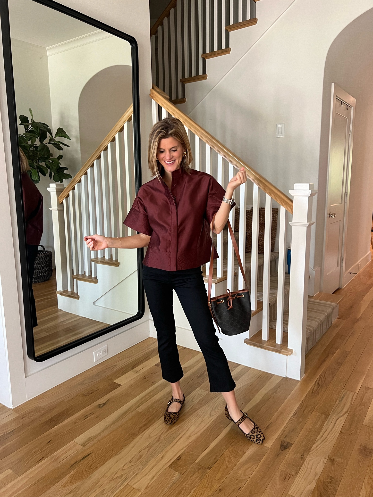 Wearing XS in top
