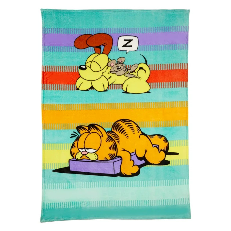 Garfield Kids Plush Blanket, Twin/Full Size 62x90, Nickelodeon - Walmart.com | Walmart (US)