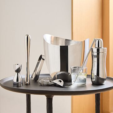 Organic Stainless Steel Barware Collection | West Elm (US)