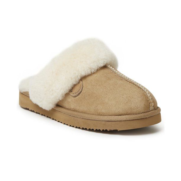 Fireside by Dearfoams Women's Sydney Scuff Sheepskin Slippers | Walmart (US)