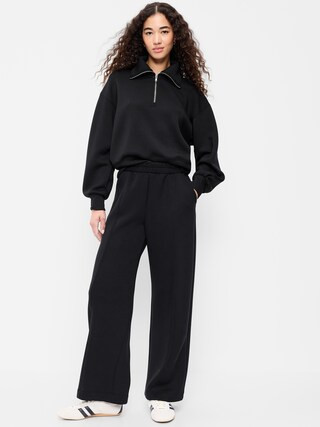 High-Waisted Bounce Fleece Wide-Leg Sweatpants | Old Navy (US)