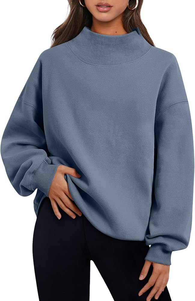 Trendy Queen Womens Oversized Sweatshirts Turtleneck Pullover Long Sleeve Hoodies Tops Fall Outfi... | Amazon (US)