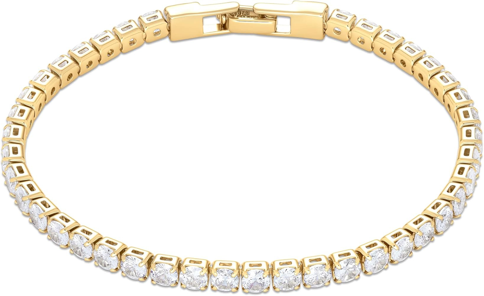Amazon Essentials Cubic Zirconia Tennis Bracelet for Women, 7.5 | Amazon (US)