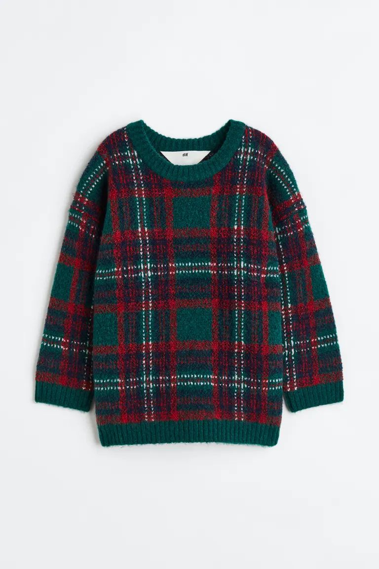 Oversized Jacquard-knit Sweater | H&M (US + CA)