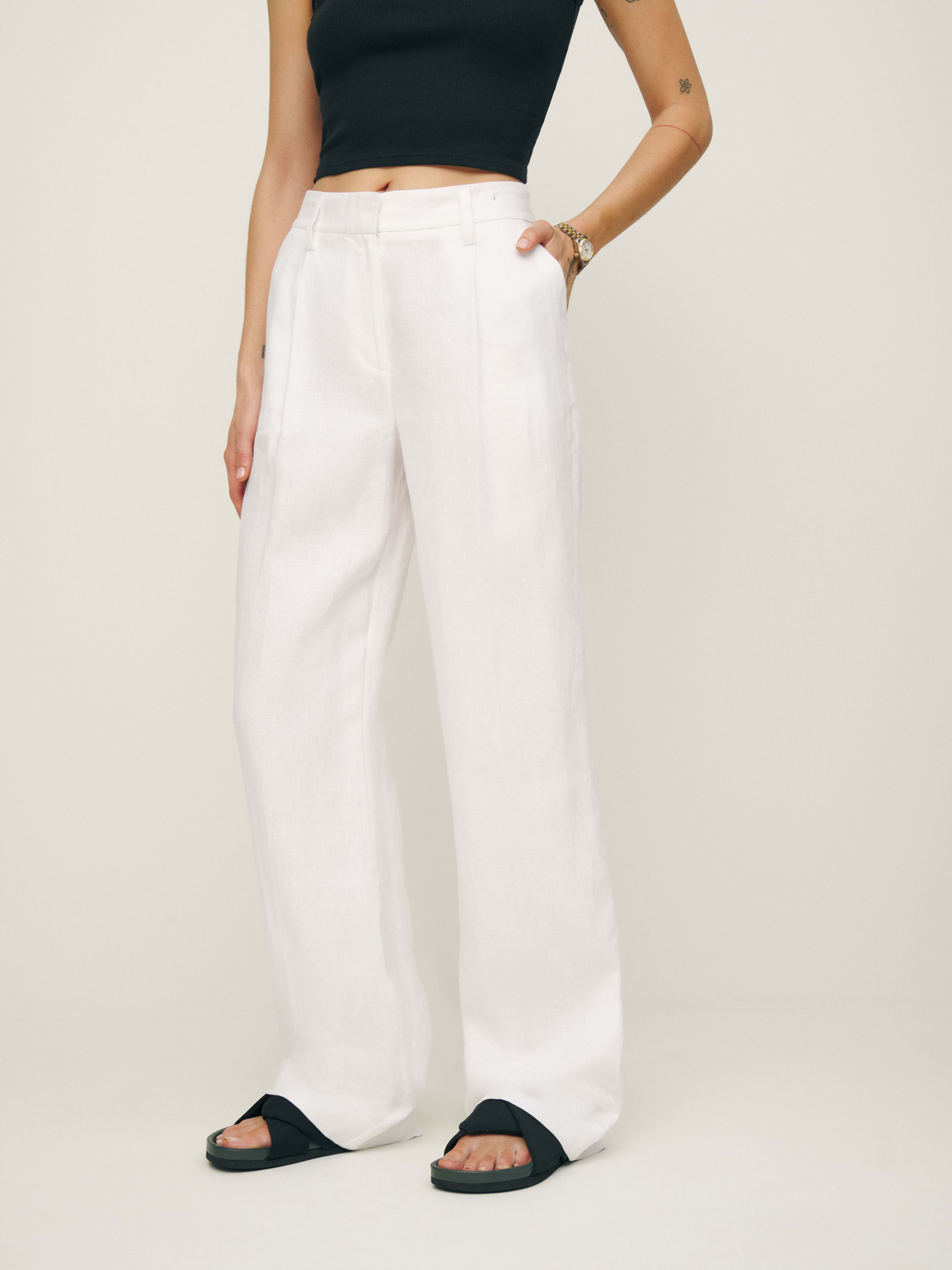 Alex Linen Pant | Reformation (Global)