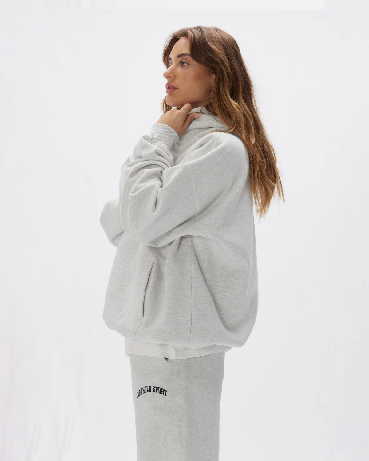 AS Sweatpants - Light Grey Melange | Adanola UK