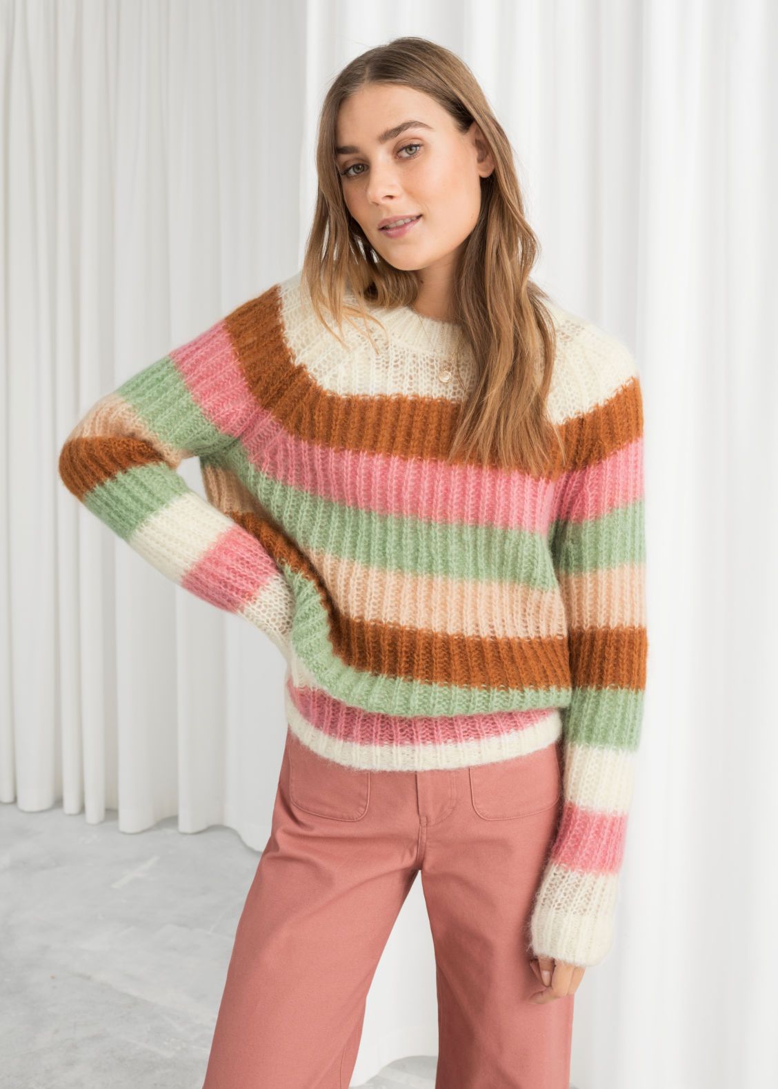 Pastel Striped Wool Blend Sweater | & Other Stories (EU + UK)