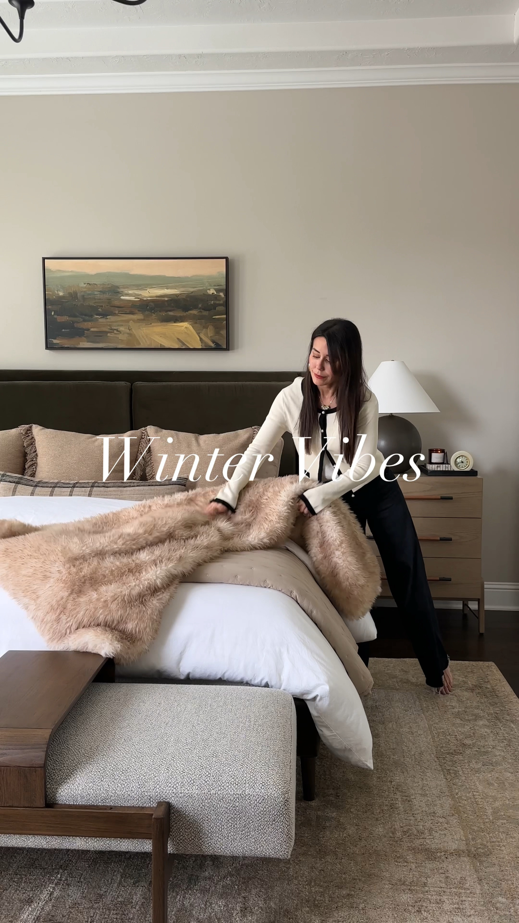 Winter vibes in my home. Transform your home for winter with these cozy touches! Layer soft, faux blankets on your sofa or chairs for instant warmth. Add cozy lighting to create a soft, inviting glow. And don’t forget to bring the outdoors in—think branches or even a simple bowl of pinecones. It’s all about creating a space that feels warm and welcoming. 

#LTKWatchNow #LTKFindsUnder100 #LTKHome