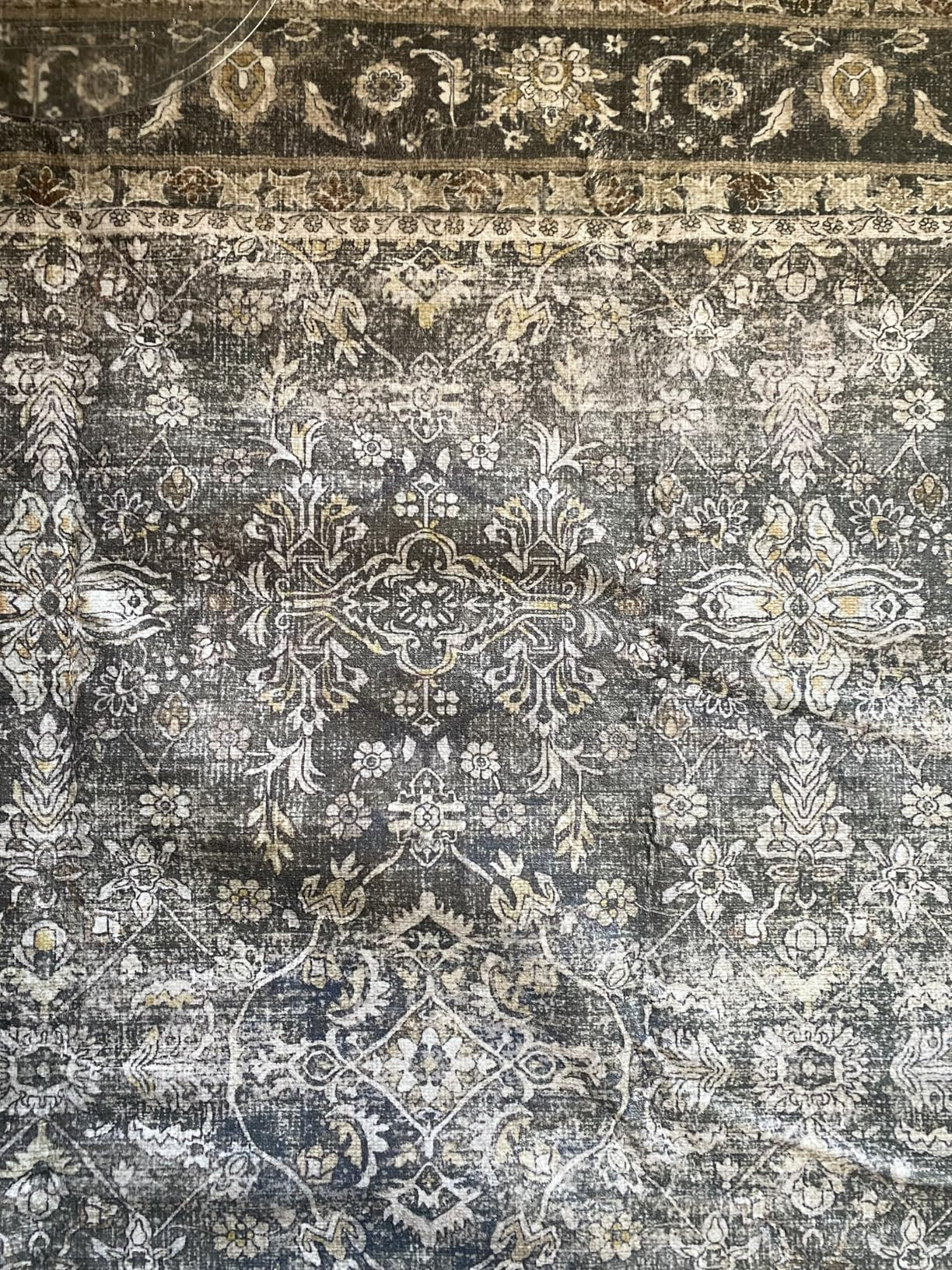 Brown Runner Rug 2x5 Vintage Area Carpet Hallway Indoor Kitchen Washable Living Room Low Pile Tra... | Amazon (US)