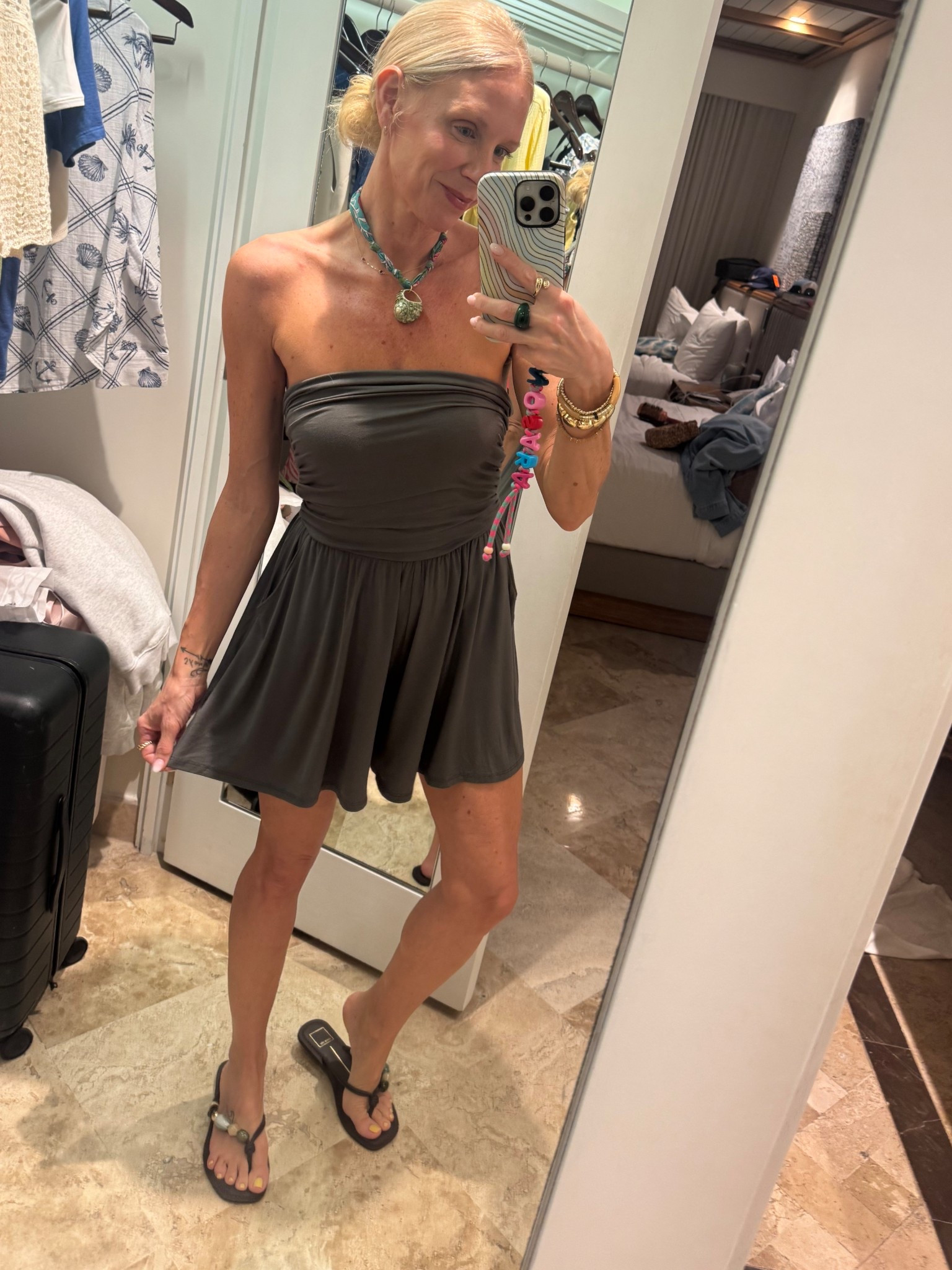 Vacations style
Sleeveless bandeau romper 

#LTKOver40 #LTKTravel #LTKootd