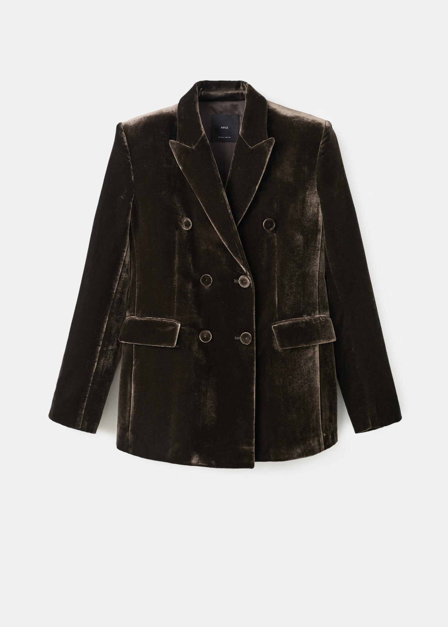 Fluwelen double-breasted colbert | Mango EU