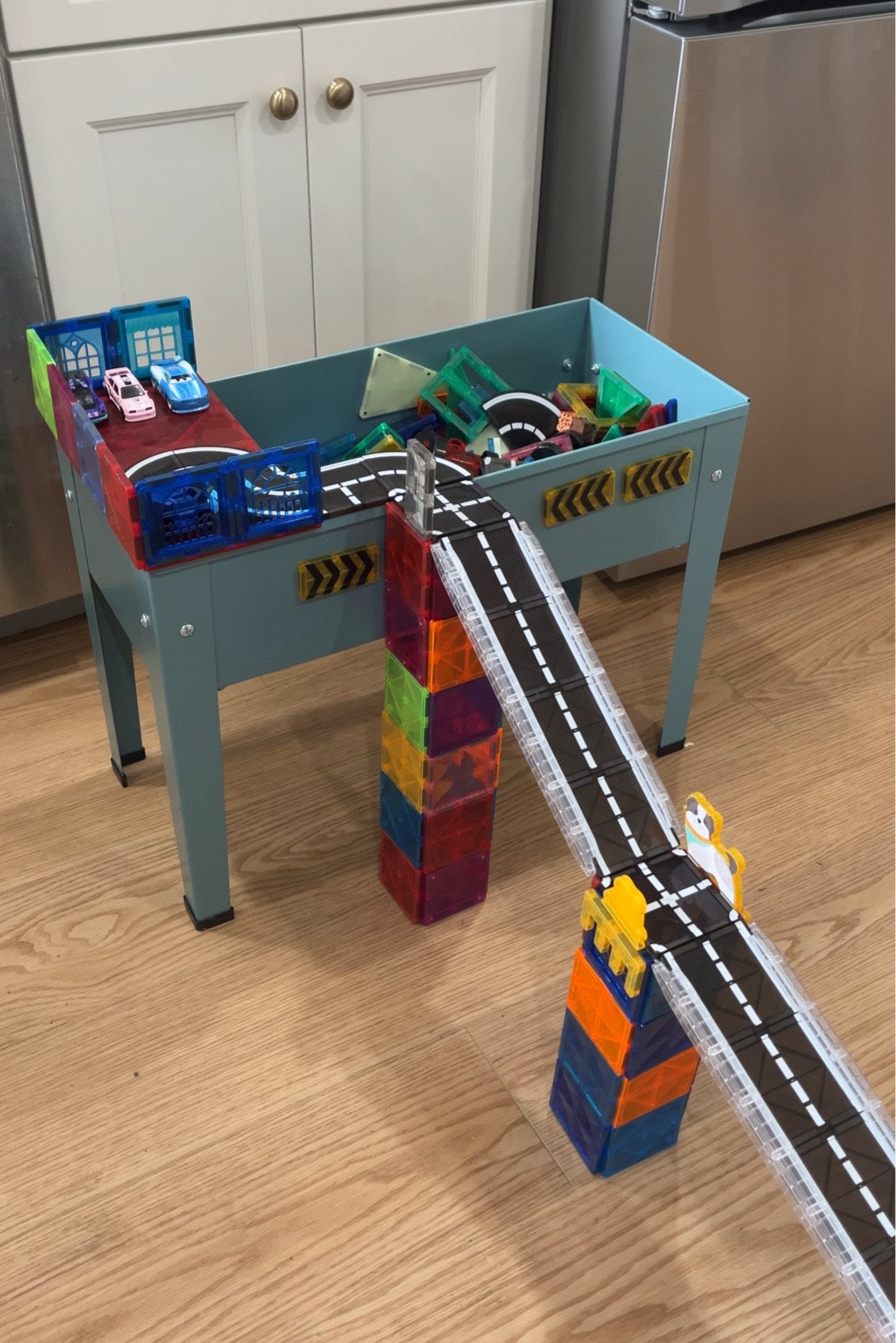 For those wondering how to use the Aldi mini raised bed planter- here’s what we’ve been up to! We used these amazing magnetic rails to form ramps and made a racetrack straight out of the top! My kids absolutely loved this and had so much fun ❤️

#LTKKids #LTKdayinmylife #LTKmomlife