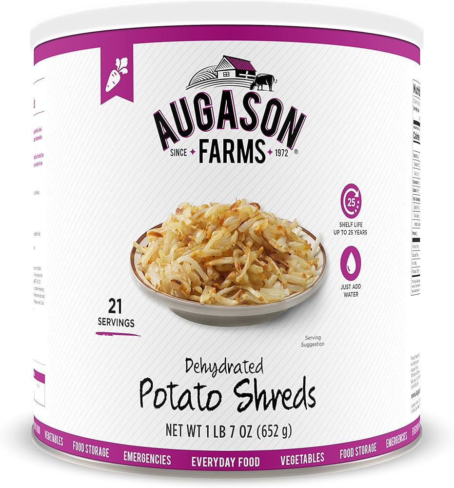 Augason Farms Dehydrated Potato Shreds 1 lb 7 oz (pack of 1) | Amazon (US)