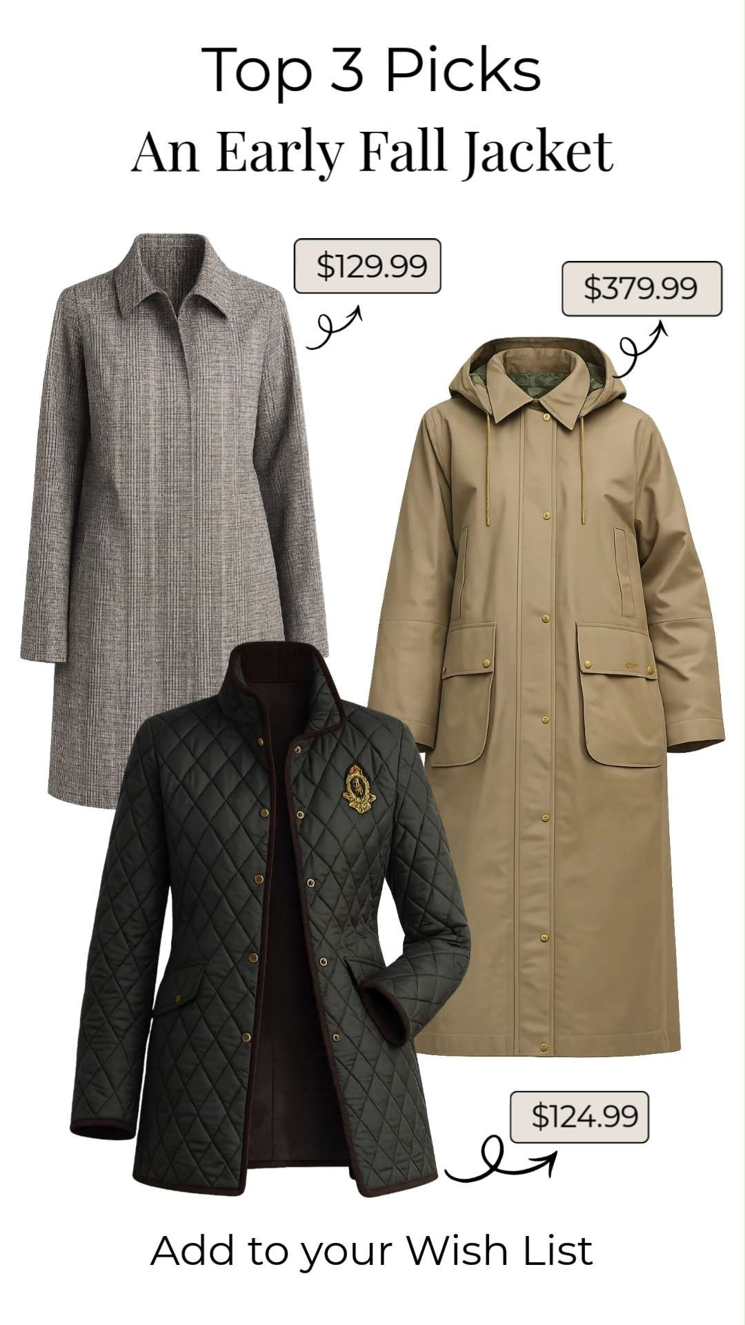 These are my top 3 early fall jacket picks from the Anniversary Sale! Whether you're looking for a classic plaid coat, a timeless quilted jacket, or a waterproof raincoat you'll wear for years, these are investment pieces you'll reach for season after season.

💡 LTK MADE EASY
❤️ Heart = Support my posts!
🔖 Save = Get sale & restock alerts
📋 Lists = Keep favorites organized
📲 Share = Send lists and products to a friend. Hello, Christmas List!
💬 Comment = Ask me anything about what I'm wearing.:-) 

 #LTKSeasonal #LTKActive #LTKOver40