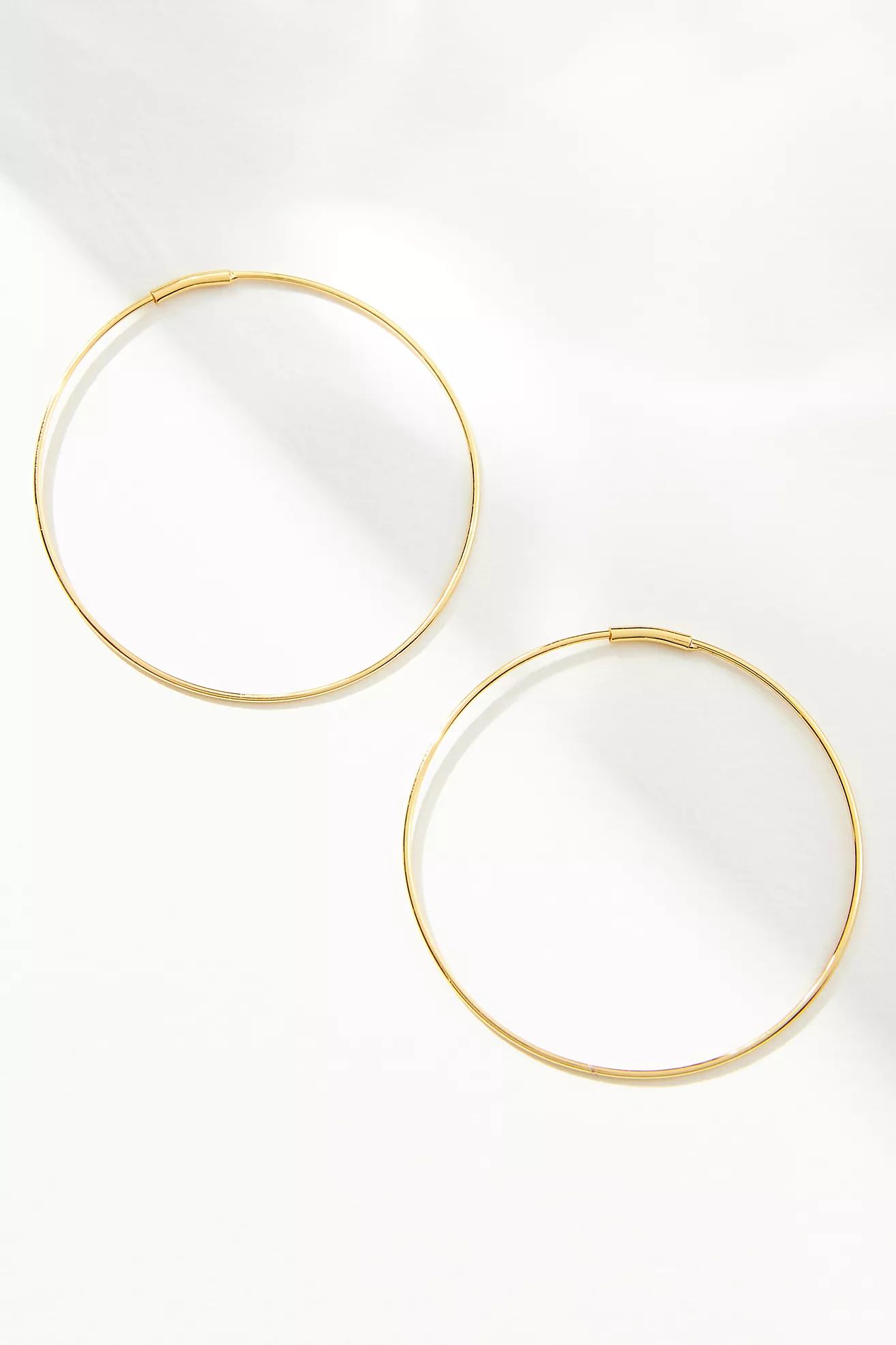 14k Gold Delicate Hoop Earrings | Anthropologie (US)
