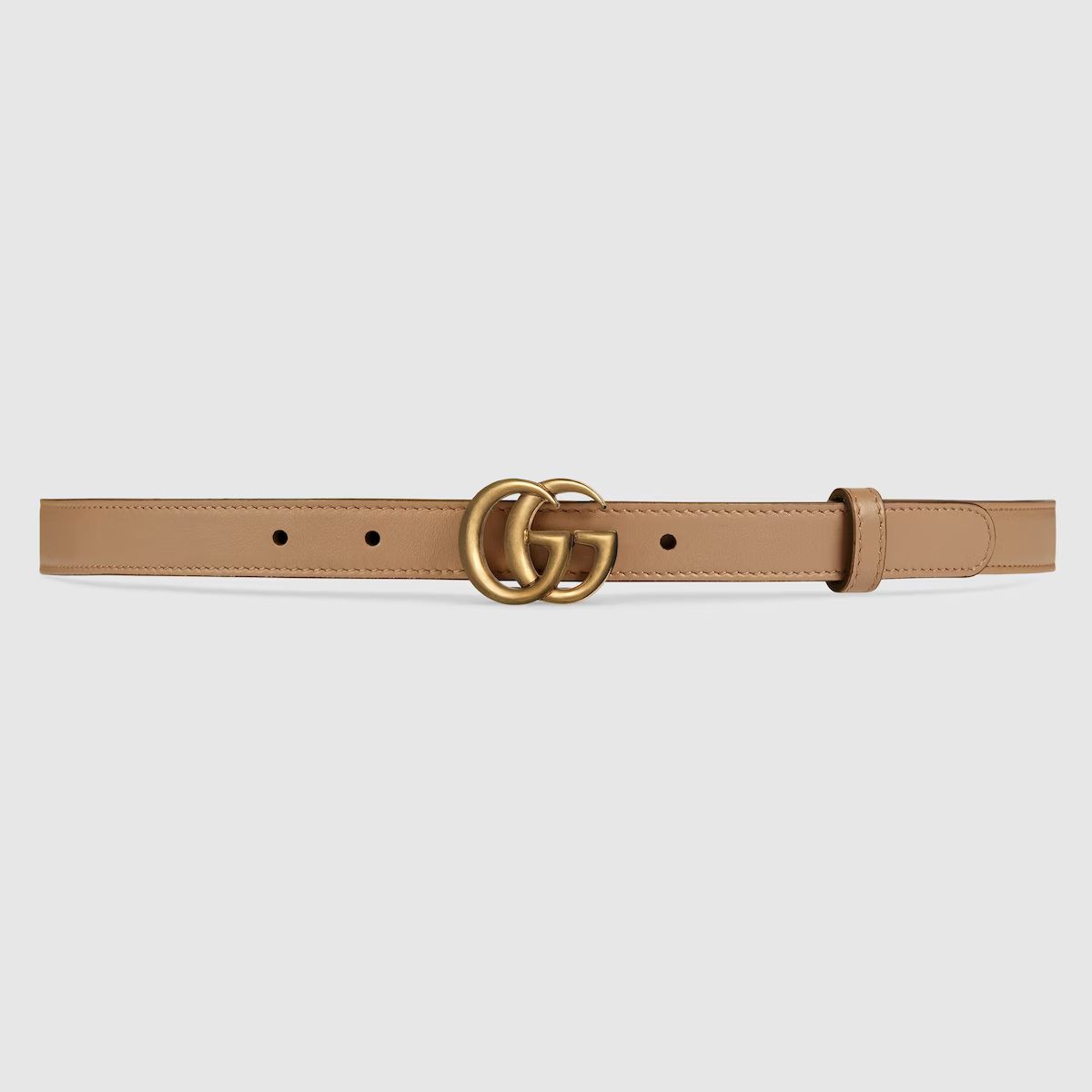 Gucci Thin belt with Double G buckle | Gucci (US)