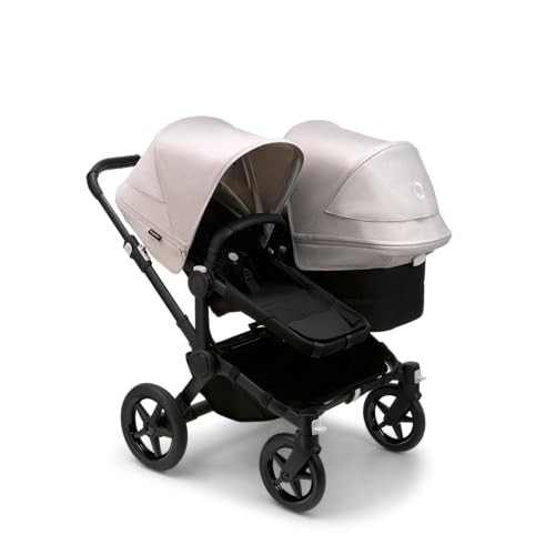 Bugaboo Donkey 5 Mono + Duo Stroller - Side-by-Side Double Stroller - Black/Midnight Black/Misty White | Amazon (US)