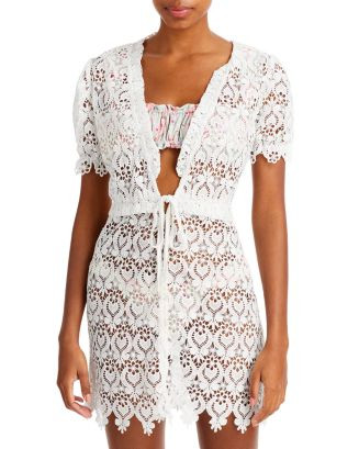Capittana Margot Lace Mini Swim Cover Up Dress Women - Bloomingdale's | Bloomingdale's (US)