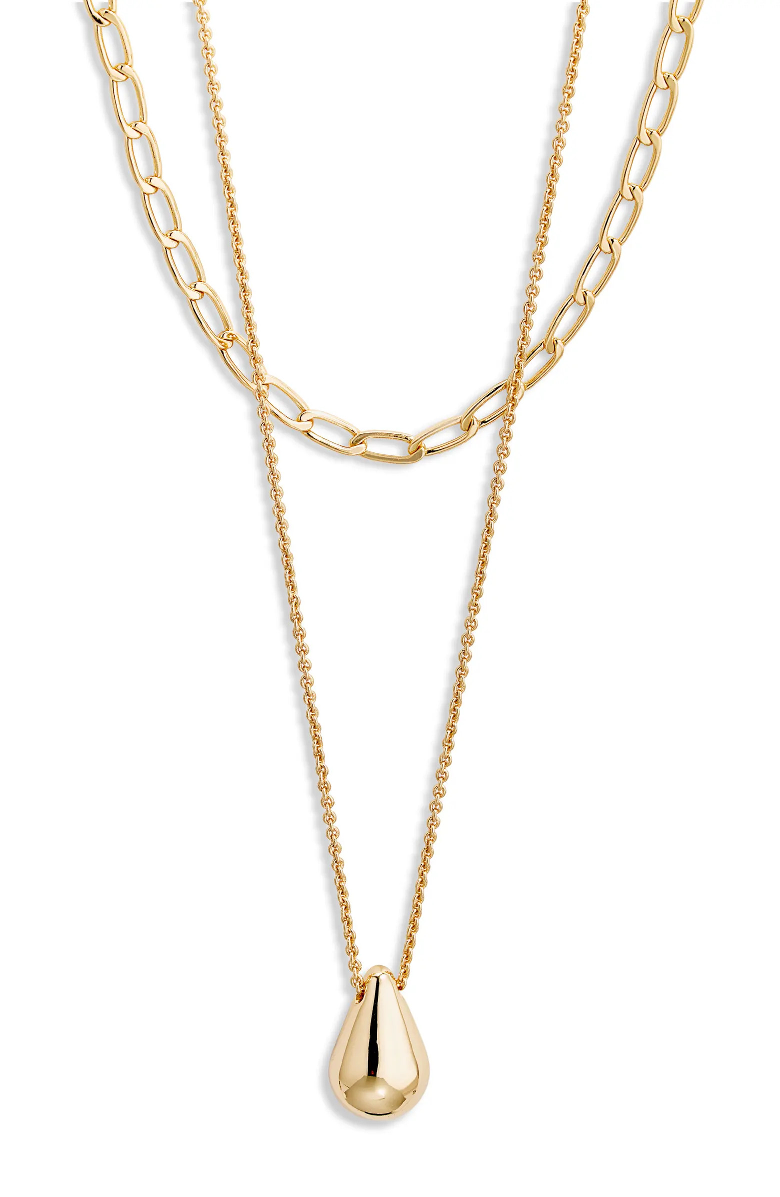 Madewell Teardrop Pendant Necklace | Nordstrom | Nordstrom