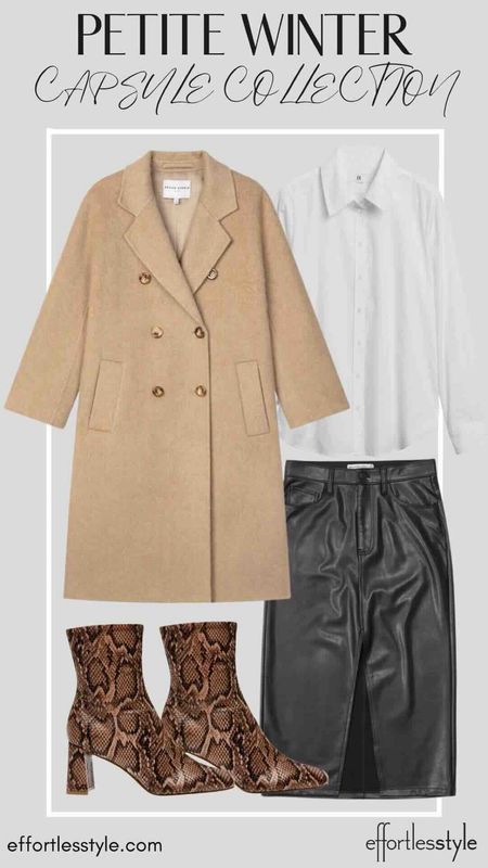 How to utilize your leather skirt for a fun winter outfit!  And how fun are these snakeskin booties? The perfect way to add a pop of pattern to your look!

#LTKshoecrush #LTKstyletip #LTKworkwear