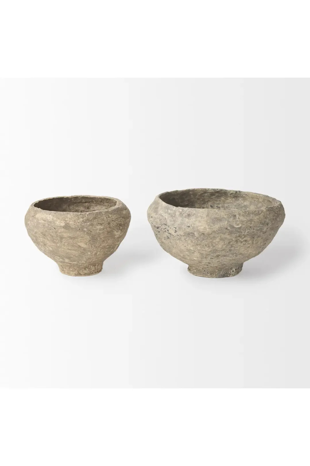 Sonu Paper Mache Half-Pot Bowls - Set of 2 | THELIFESTYLEDCO