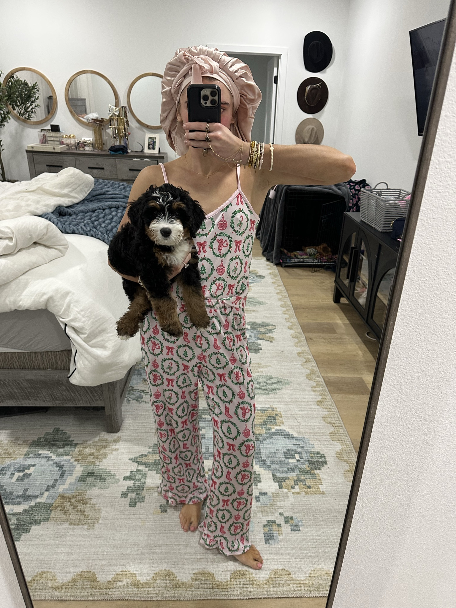 Tis the season to get in the spirit with this cheerful and cheeky, festive pink and green print. The Lily Set is a new favorite  the ruffled shorts are the perfect Winter-morning combo. Pair this set with some tube socks and you'll be set on the couch for all the holiday classics! 

#LTKmorningroutine #LTKHoliday #LTKootd