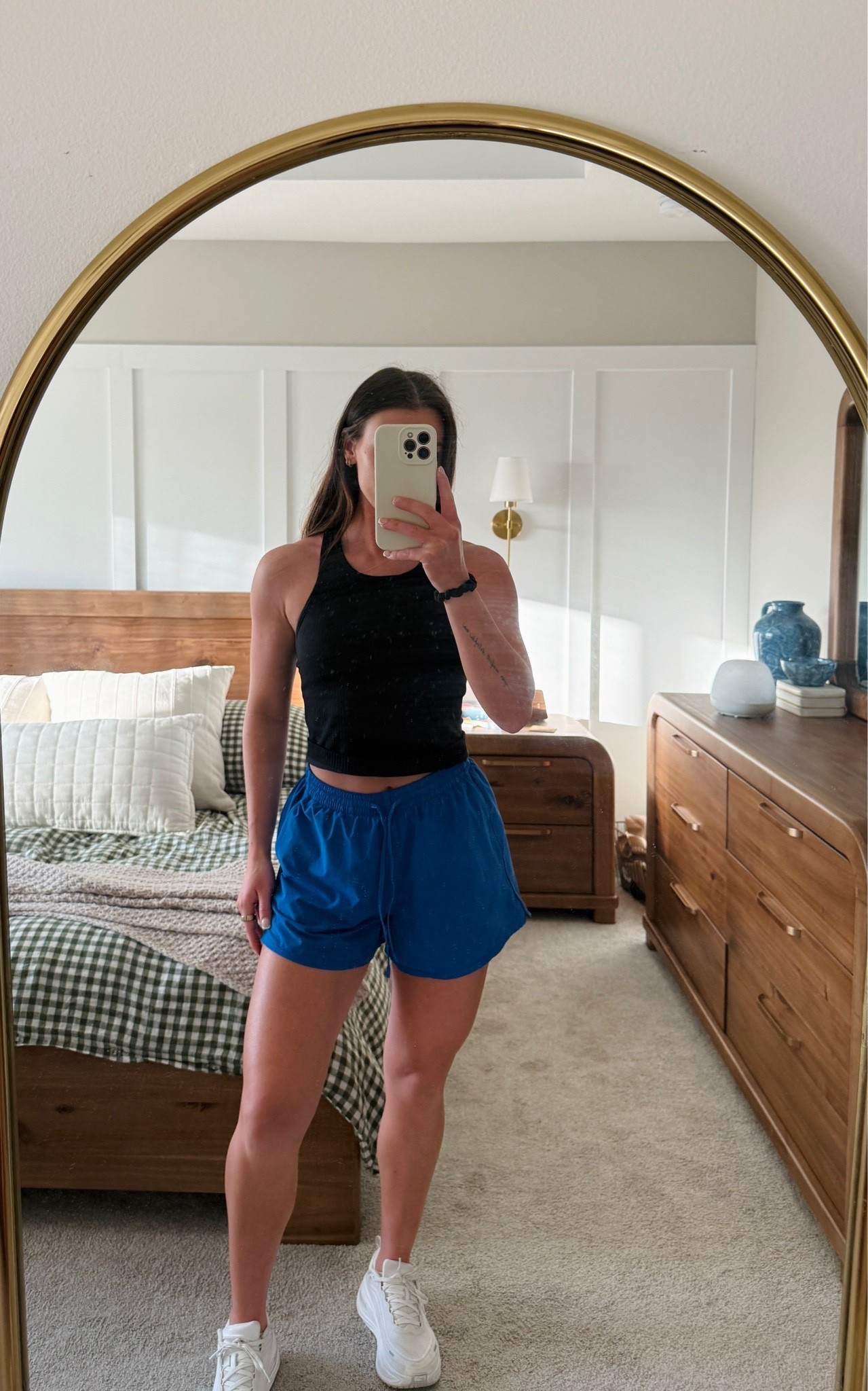 walking fit tonight! This short color is sold out but I’m linking the other blue color i have!