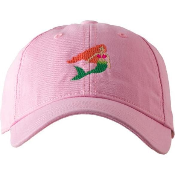 Mermaid Baseball Hat, Light Pink | Maisonette
