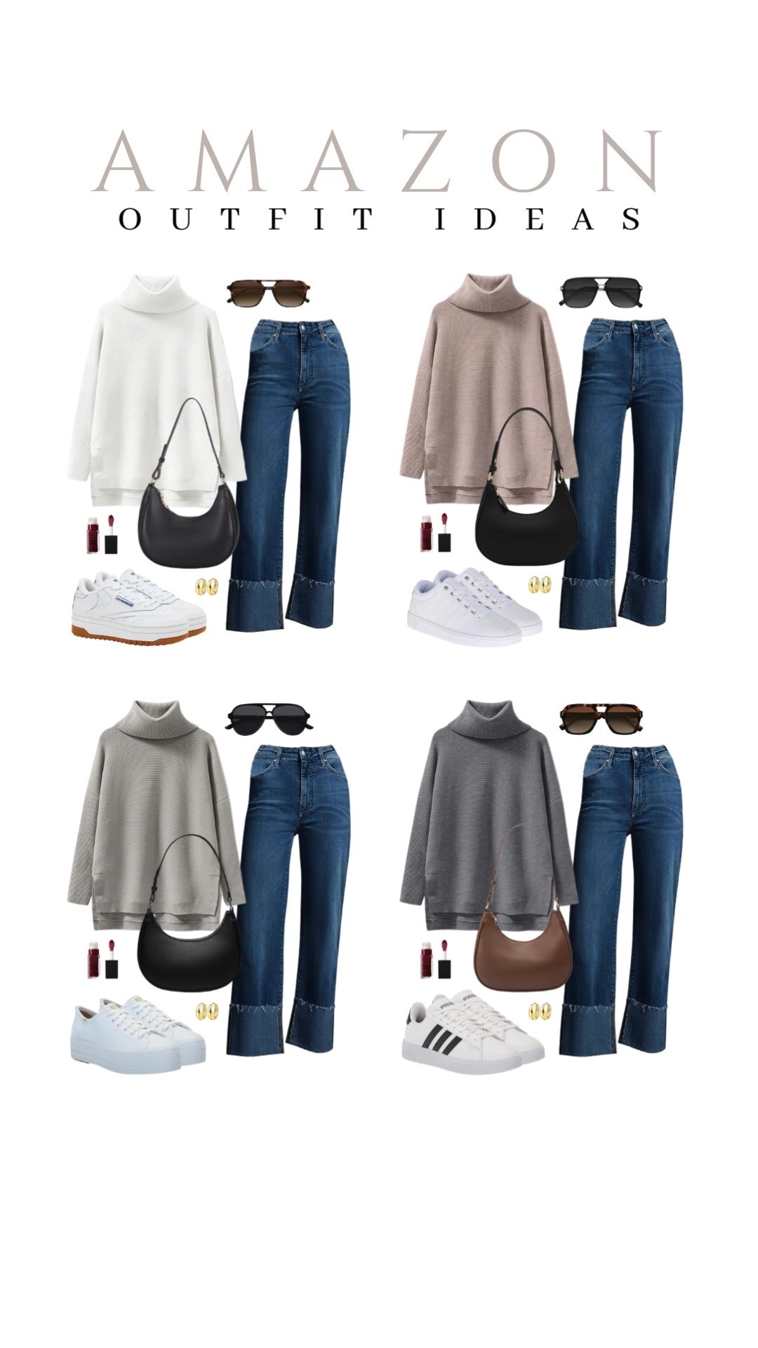 Love pairing sweaters with jeans. So comfy and effortless!
two piece set, straight leg jeans, adidas sneakers, casual look, vacation style, fall style, makeup must have, beauty favorite, fall outfit, functional bag, amazon fashion, affordable style

#LTKFindsUnder50 #LTKU #LTKSeasonal