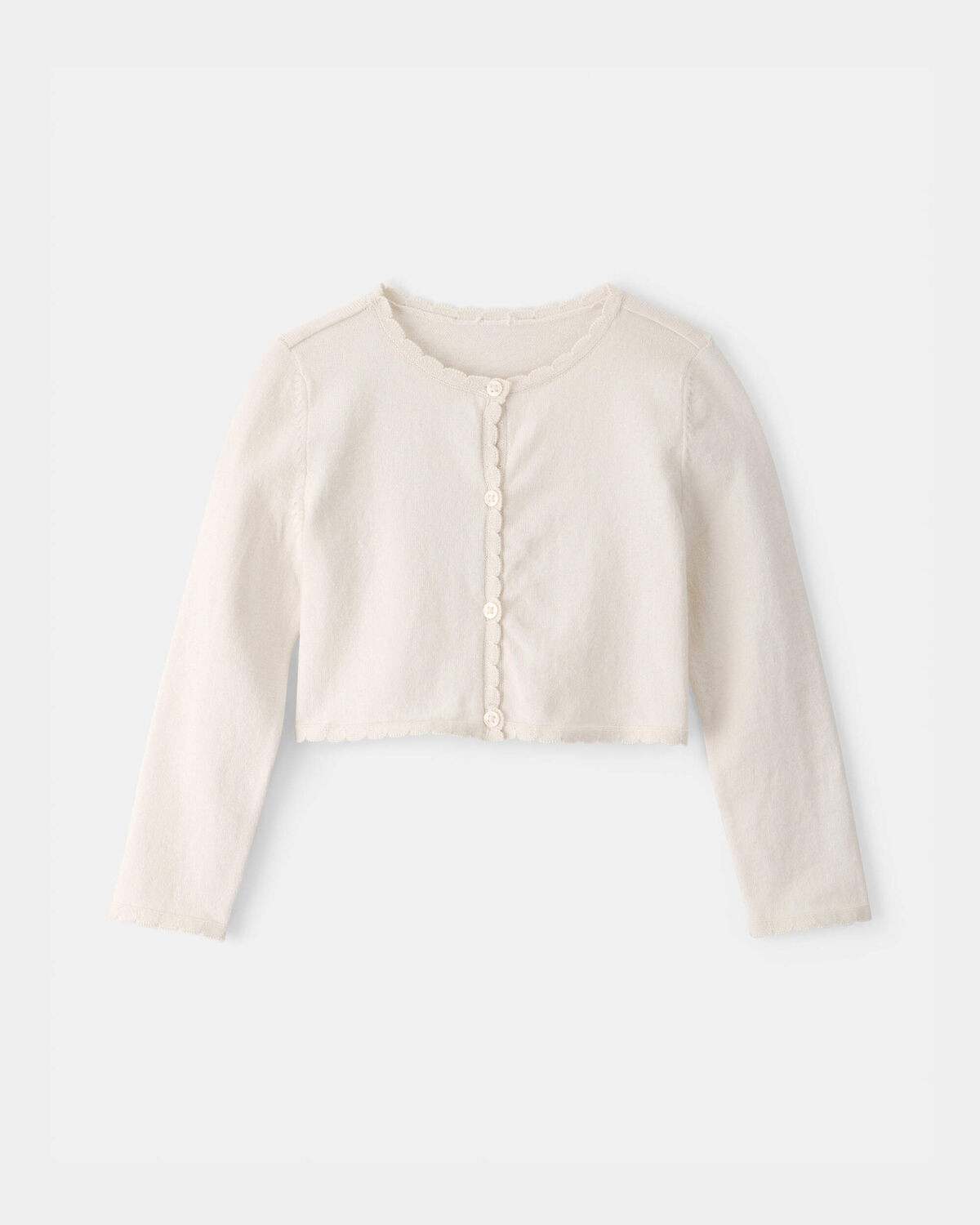 Toddler Girl Pointelle Cardigan Sweater - Cream | Carter's | Carter's Inc